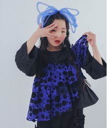 unica（ユニカ）の「シャワードットレイヤードブラウス（シャツ/ブラウス・キッズ）」