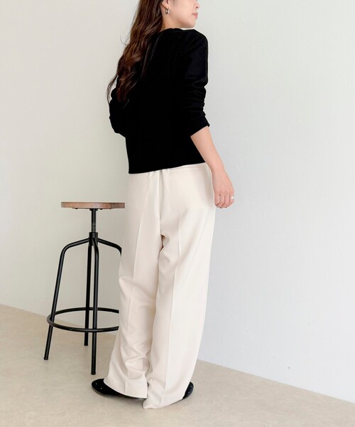 fredy emue（フレディエミュ）の「起毛テレココンパクトプルオーバー（Tシャツ/カットソー・レディース・ブラック/グレー/オフホワイト/ベージュ・38）」の18枚目の写真