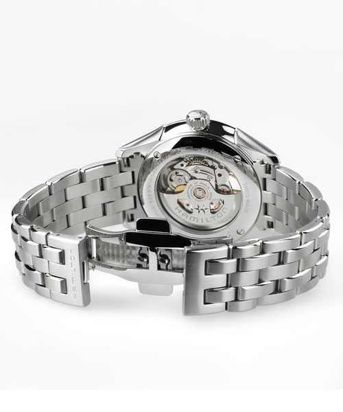 HAMILTON（ハミルトン）の「HAMILTON [ハミルトン] 腕時計 Jazzmaster （ジャズマスター） Skeleton オート 自動巻き 40MM グリーン×シルバー（アナログ腕時計・メンズ・グリーン・FREE）」の7枚目の写真