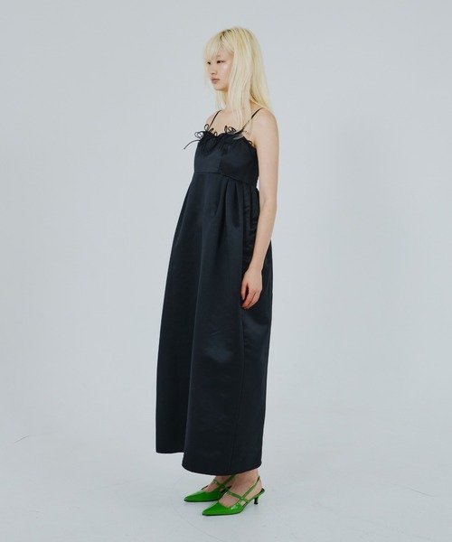 ANDRESD(アンドレスド)の「リボンパフィーボリュームドレス / ribbons puffy volume dress(ドレス・レディース・ネイビー/ブラック・S/M/L)」の18枚目の写真