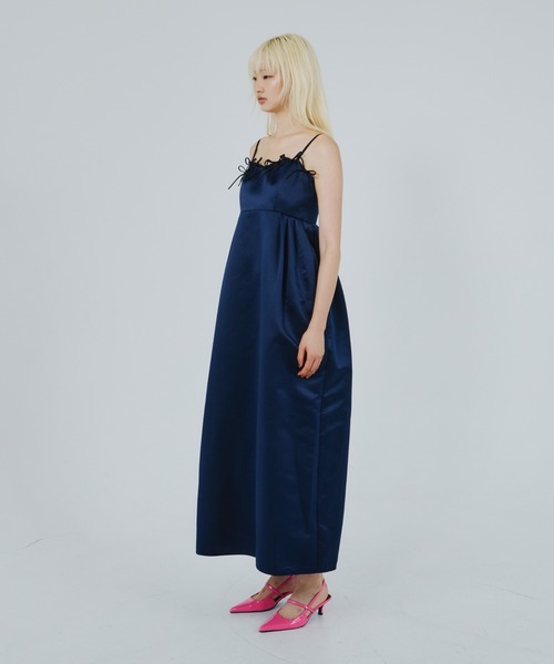 リボンパフィーボリュームドレス / ribbons puffy volume dress