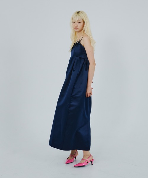 ANDRESD(アンドレスド)の「リボンパフィーボリュームドレス / ribbons puffy volume dress(ドレス・レディース・ネイビー/ブラック・S/M/L)」の15枚目の写真