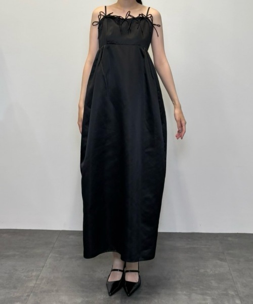 リボンパフィーボリュームドレス / ribbons puffy volume dress