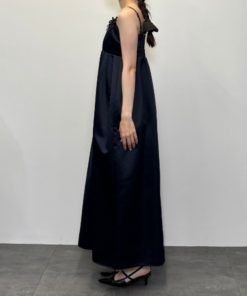 リボンパフィーボリュームドレス / ribbons puffy volume dress