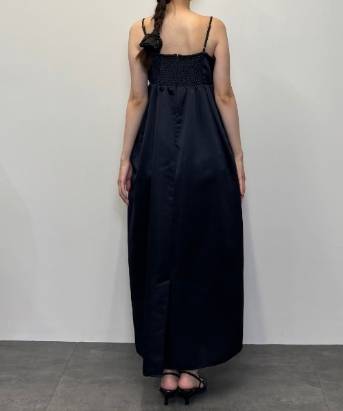 リボンパフィーボリュームドレス / ribbons puffy volume dress