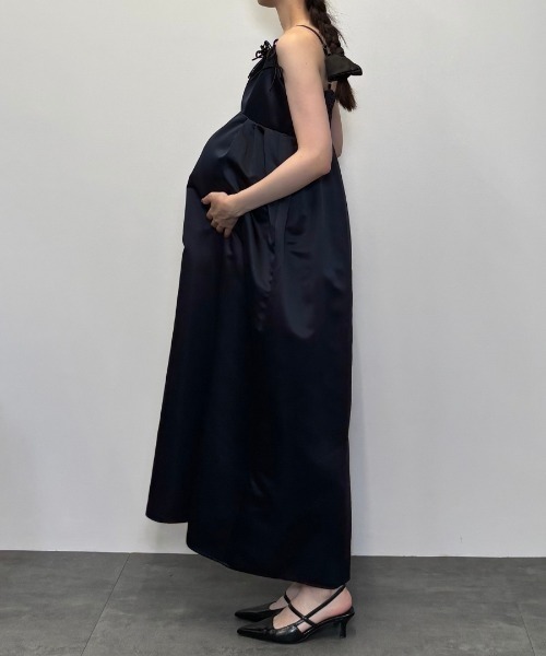 リボンパフィーボリュームドレス / ribbons puffy volume dress