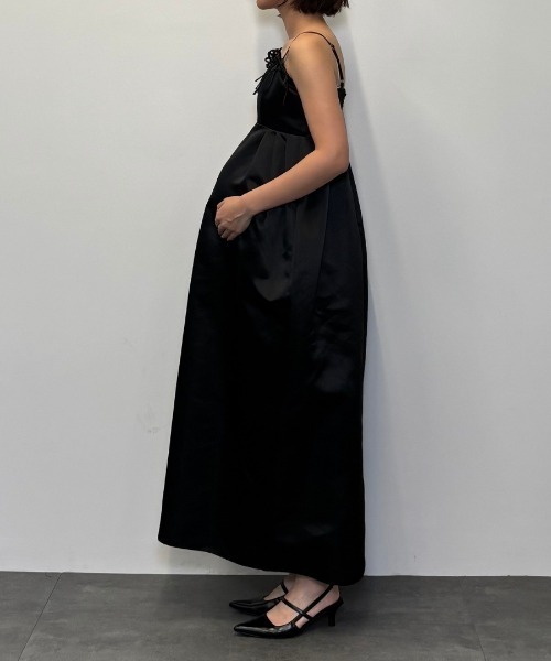 リボンパフィーボリュームドレス / ribbons puffy volume dress