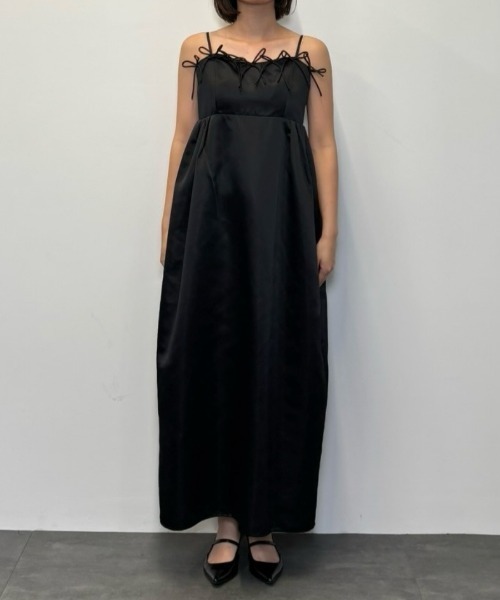 リボンパフィーボリュームドレス / ribbons puffy volume dress