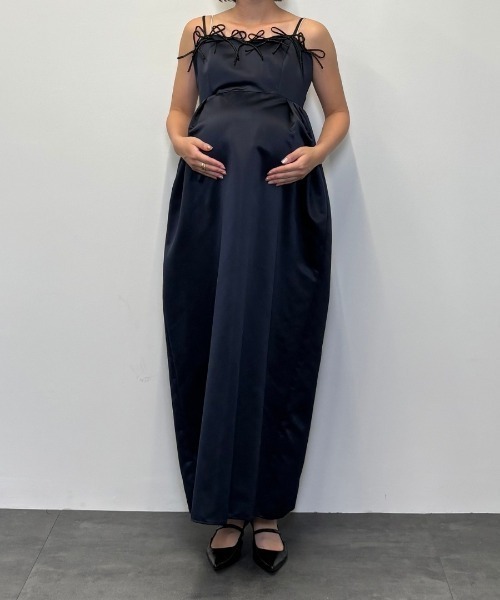 リボンパフィーボリュームドレス / ribbons puffy volume dress