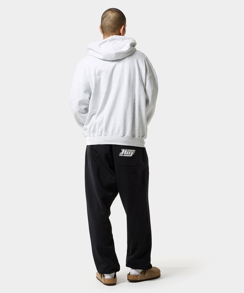 HUF(ハフ)の「ALL CAPS FULL ZIP HOODIE(パーカー・メンズ・アッシュグレー/ブラック・L/M/S/XXL/XL)」の8枚目の写真