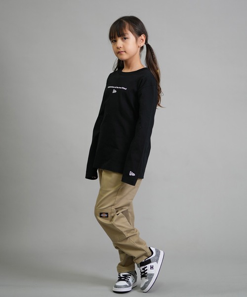 NEW ERA（ニューエラ）の「NEW ERA/ニューエラ YTH LS CT TEEOTTF WHI 253 キッズ ロンT 14693882/14693883（Tシャツ/カットソー・キッズ・ホワイト/ブラック・130cm/140cm/150cm/160cm）」の9枚目の写真