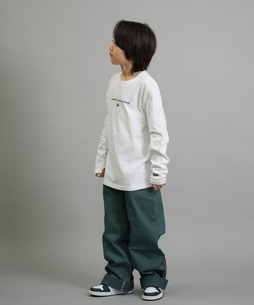 NEW ERA（ニューエラ）の「NEW ERA/ニューエラ YTH LS CT TEEOTTF WHI 253 キッズ ロンT 14693882/14693883（Tシャツ/カットソー・キッズ・ホワイト/ブラック・130cm/140cm/150cm/160cm）」の6枚目の写真