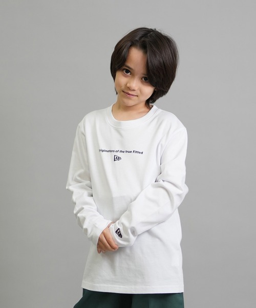 NEW ERA（ニューエラ）の「NEW ERA/ニューエラ YTH LS CT TEEOTTF WHI 253 キッズ ロンT 14693882/14693883（Tシャツ/カットソー・キッズ・ホワイト/ブラック・130cm/140cm/150cm/160cm）」の15枚目の写真