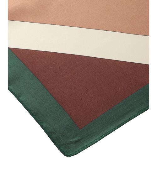 ehka sopo（エヘカソポ）の「幾何柄スカーフ（ストール/ショール・レディース・ブラウン・F）」の17枚目の写真