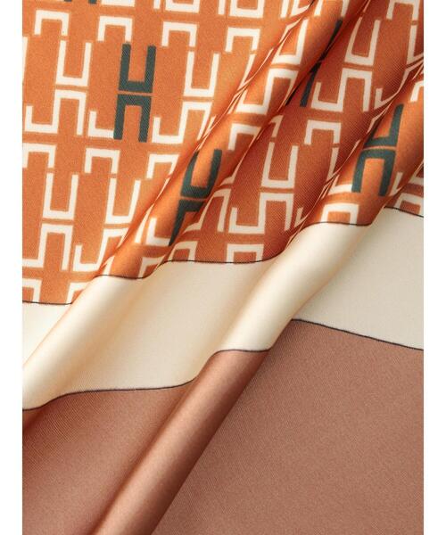 ehka sopo（エヘカソポ）の「幾何柄スカーフ（ストール/ショール・レディース・ブラウン・F）」の19枚目の写真