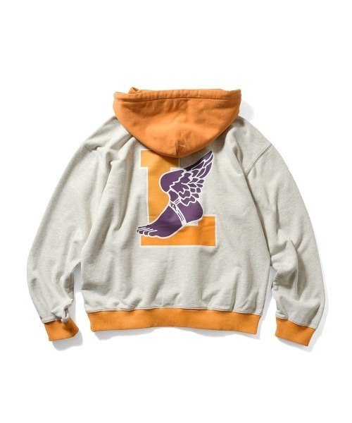 LFYT(エルエフワイティー)の「LFYT ラファイエット【Lafayette】- レトロ ウィング プルオーバーパーカー【RETRO WING HOODIE LA250501】(パーカー・メンズ・アイボリー/ブラック・XXL/XL/L/M)」の9枚目の写真