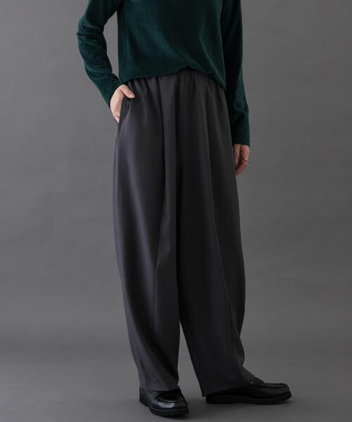 FORK&SPOON(フォークアンドスプーン)の「FORK&SPOON コクーンイージーパンツ(その他パンツ・レディース・グレー/ネイビー・1/2)」の13枚目の写真