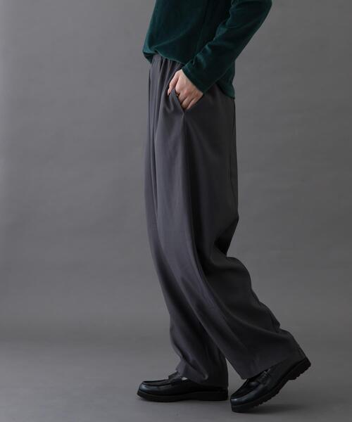 FORK&SPOON(フォークアンドスプーン)の「FORK&SPOON コクーンイージーパンツ(その他パンツ・レディース・グレー/ネイビー・1/2)」の11枚目の写真