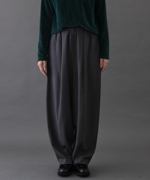 FORK&SPOON(フォークアンドスプーン)の「FORK&SPOON コクーンイージーパンツ(その他パンツ・レディース・グレー/ネイビー・1/2)」の8枚目の写真