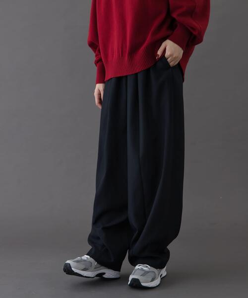 FORK&SPOON(フォークアンドスプーン)の「FORK&SPOON コクーンイージーパンツ(その他パンツ・レディース・グレー/ネイビー・1/2)」の15枚目の写真