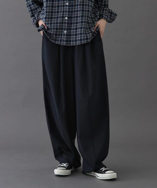 FORK&SPOON(フォークアンドスプーン)の「FORK&SPOON コクーンイージーパンツ(その他パンツ・レディース・グレー/ネイビー・1/2)」の18枚目の写真