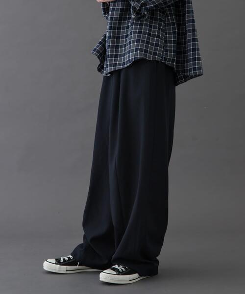 FORK&SPOON(フォークアンドスプーン)の「FORK&SPOON コクーンイージーパンツ(その他パンツ・レディース・グレー/ネイビー・1/2)」の21枚目の写真