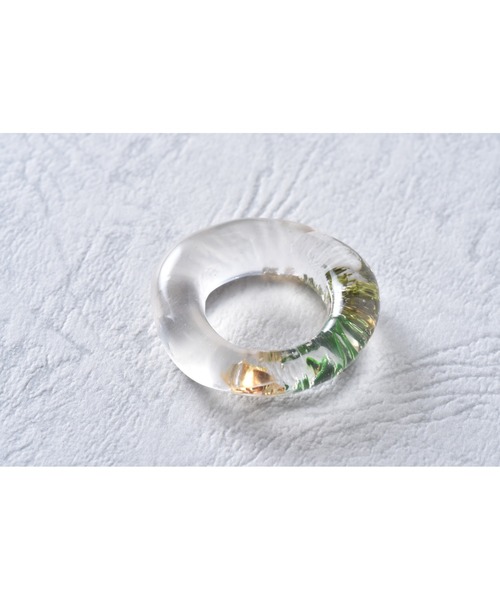 tone（トーン）の「【Astyle】greenLeaf　clearring(MA)（リング・レディース・クリア・FREE）」の2枚目の写真