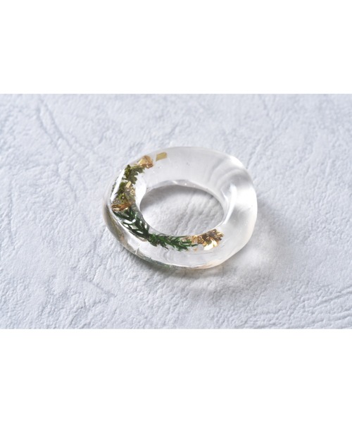 tone（トーン）の「【Astyle】greenLeaf　clearring(MA)（リング・レディース・クリア・FREE）」の3枚目の写真