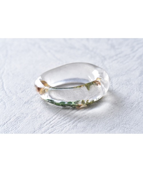 tone（トーン）の「【Astyle】greenLeaf　clearring(MA)（リング・レディース・クリア・FREE）」の4枚目の写真