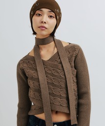 カシュクール」に該当するトップス（ブラウン/茶色系）ファッション