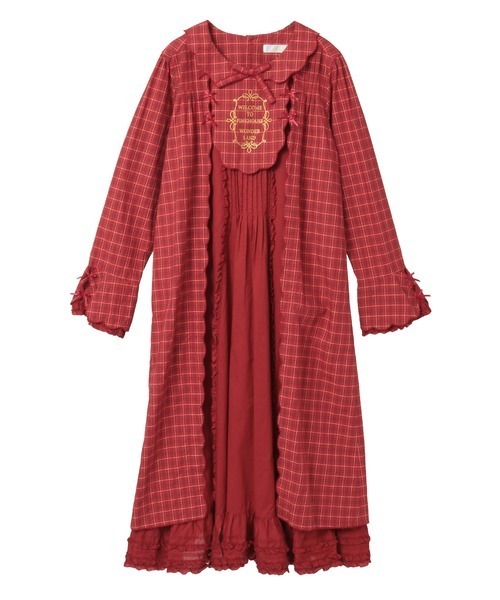 オリジナルコードチェックミディワンピース（ワンピース）｜PINK HOUSE