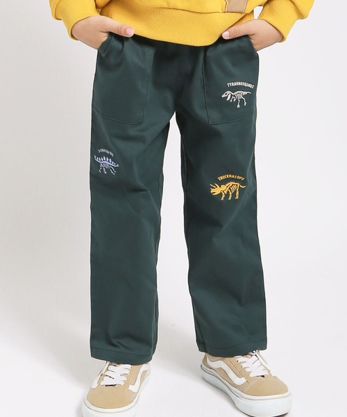 DILASH(ディラッシュ)の「恐竜刺繍ストレッチパンツ(その他パンツ・キッズ・グリーン/ベージュ・100/90/130/120/110)」の2枚目の写真