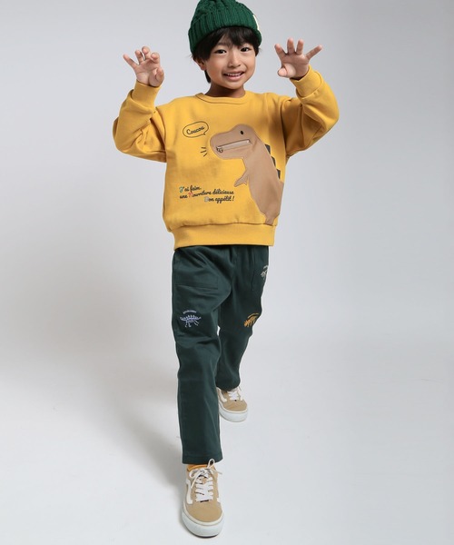 DILASH(ディラッシュ)の「恐竜刺繍ストレッチパンツ(その他パンツ・キッズ・グリーン/ベージュ・100/90/130/120/110)」の3枚目の写真