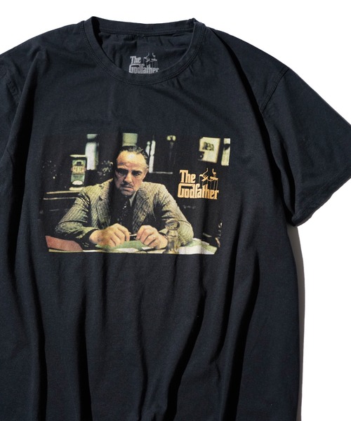 THRIFTY LOOK（スリフティールック）の「THRIFTY LOOK / スリフティールック THRIFTY "The Godfather" TEE ゴッドファーザー 映画Tシャツ ムービーTシャツ ユーズド加工（Tシャツ/カットソー・メンズ・ブラック/ブラック系その他・LARGE/MEDIUM/X-LARGE）」の2枚目の写真