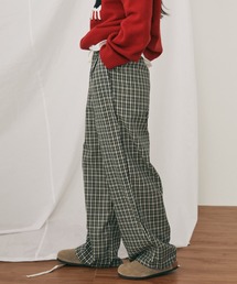 MERLOT(メルロー)の【ウエストゴム】ギンガムチェックイージーパンツ(その他パンツ)