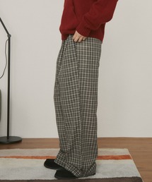 MERLOT（メルロー）の「【ウエストゴム】ギンガムチェックイージーパンツ（その他パンツ）」