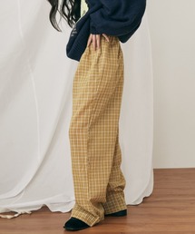 MERLOT（メルロー）の「【ウエストゴム】ギンガムチェックイージーパンツ（その他パンツ）」