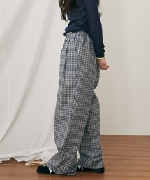 MERLOT（メルロー）の「【ウエストゴム】ギンガムチェックイージーパンツ（その他パンツ）」