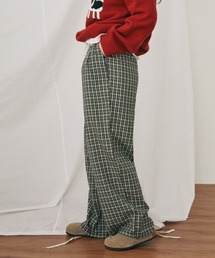 MERLOT（メルロー）の「【ウエストゴム】ギンガムチェックイージーパンツ（その他パンツ）」