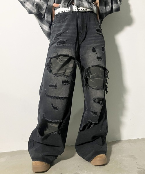A'GEM/9 × .kom 『.KOM/ドットケーオーエム』 Camo Layered Damaged