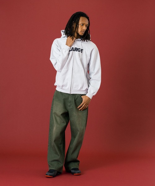 XLARGE(エクストララージ)の「STANDARD LOGO ZIP UP HOODED SWEATSHIRT(パーカー・メンズ・ブラック/ネイビー/アッシュ/ブラウン・XXL/XL/L/M/S)」の12枚目の写真