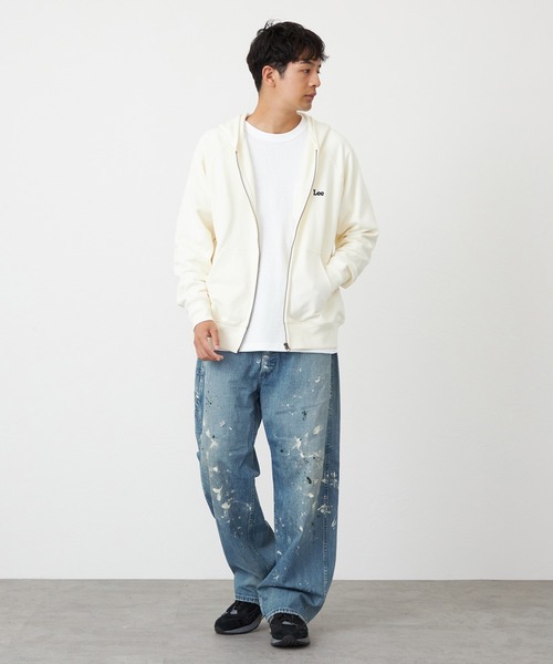 Lee（リー）の「Lee/リー ジップアップスウェットパーカー【アウトレット店舗・WEB限定】（パーカー・メンズ・チャコールグレー/アイボリー/モカ・SMALL/LARGE/MEDIUM/X-LARGE）」の20枚目の写真