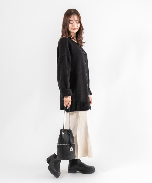 marco masi（マルコマージ）の「【MARCO MASI/マルコ・マージ】巾着　ショルダーバッグ　バケツバッグ　本革（ショルダーバッグ・レディース・シルバー/ベージュ系その他/ブラック・FREE）」の17枚目の写真