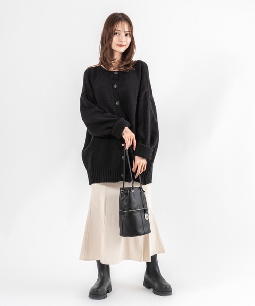 marco masi（マルコマージ）の「【MARCO MASI/マルコ・マージ】巾着　ショルダーバッグ　バケツバッグ　本革（ショルダーバッグ・レディース・シルバー/ベージュ系その他/ブラック・FREE）」の18枚目の写真