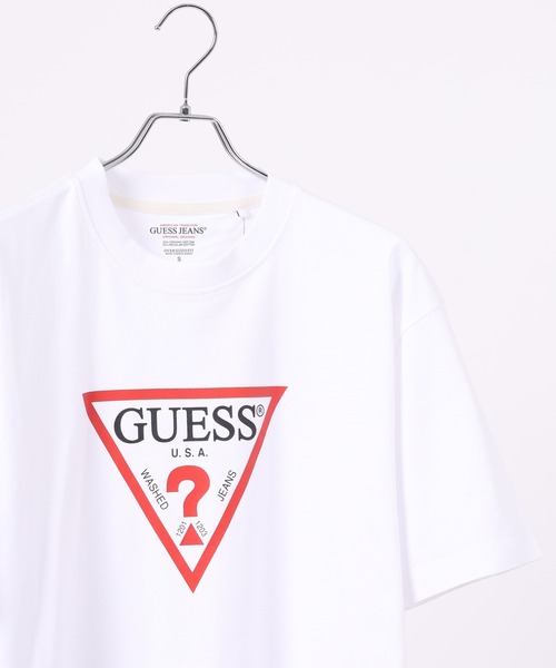 GUESS JEANS(ゲスジーンズ)の「GUESS JEANS GJ SS CN OS ICONIC TEE ゲス アイコニック 半袖Tシャツ(Tシャツ/カットソー・メンズ・グレー/ホワイト/ブラック・XL/M/L/S)」の1枚目の写真