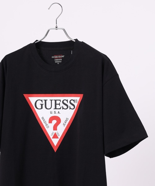 GUESS JEANS(ゲスジーンズ)の「GUESS JEANS GJ SS CN OS ICONIC TEE ゲス アイコニック 半袖Tシャツ(Tシャツ/カットソー・メンズ・グレー/ホワイト/ブラック・XL/M/L/S)」の2枚目の写真