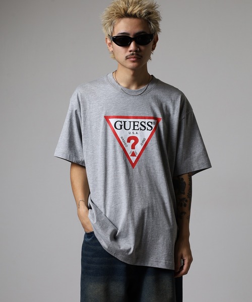 GUESS JEANS(ゲスジーンズ)の「GUESS JEANS GJ SS CN OS ICONIC TEE ゲス アイコニック 半袖Tシャツ(Tシャツ/カットソー・メンズ・グレー/ホワイト/ブラック・XL/M/L/S)」の10枚目の写真