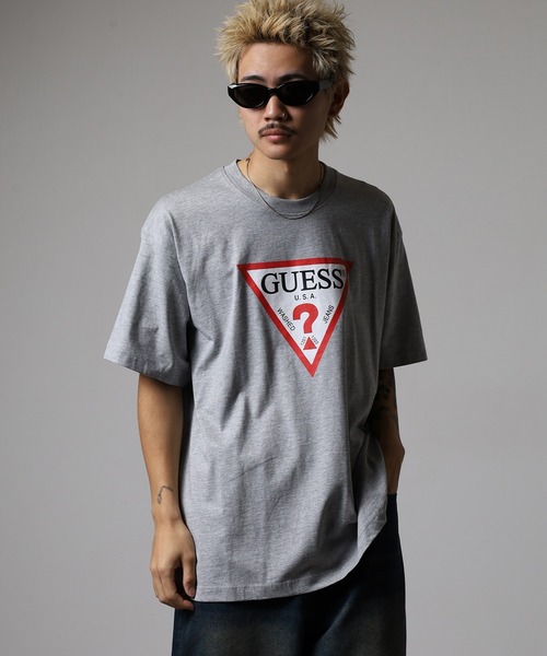 GUESS JEANS(ゲスジーンズ)の「GUESS JEANS GJ SS CN OS ICONIC TEE ゲス アイコニック 半袖Tシャツ(Tシャツ/カットソー・メンズ・グレー/ホワイト/ブラック・XL/M/L/S)」の11枚目の写真