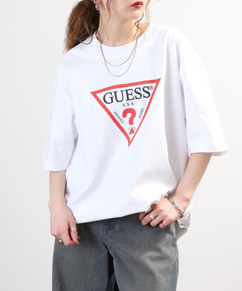 GUESS JEANS(ゲスジーンズ)の「GUESS JEANS GJ SS CN OS ICONIC TEE ゲス アイコニック 半袖Tシャツ(Tシャツ/カットソー・メンズ・グレー/ホワイト/ブラック・XL/M/L/S)」の22枚目の写真