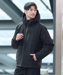 SPU（スプ）の「ウォッシャブル撥水フードハイネックパフブルゾン（ブルゾン）」